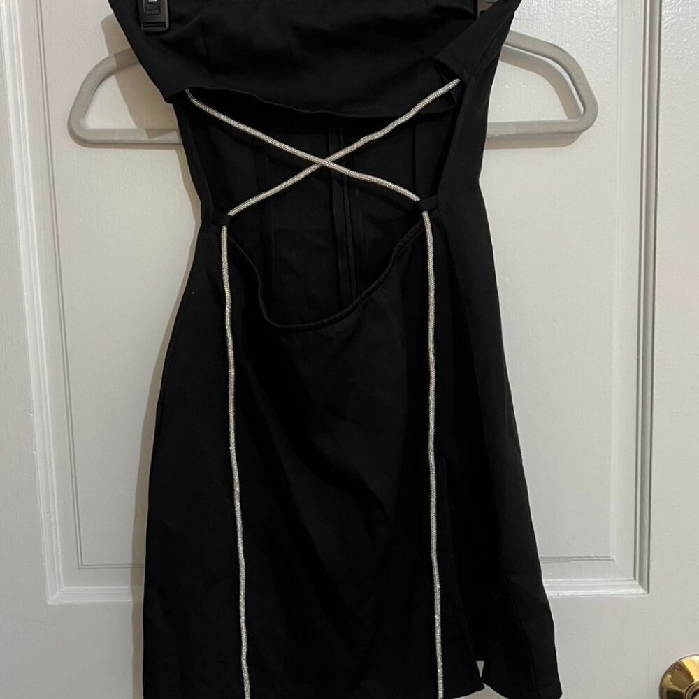 PLT black mini dress